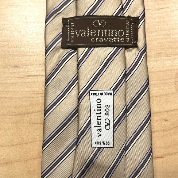 Valentino Other - Valentino Silk Tie with Stripes, Vintage